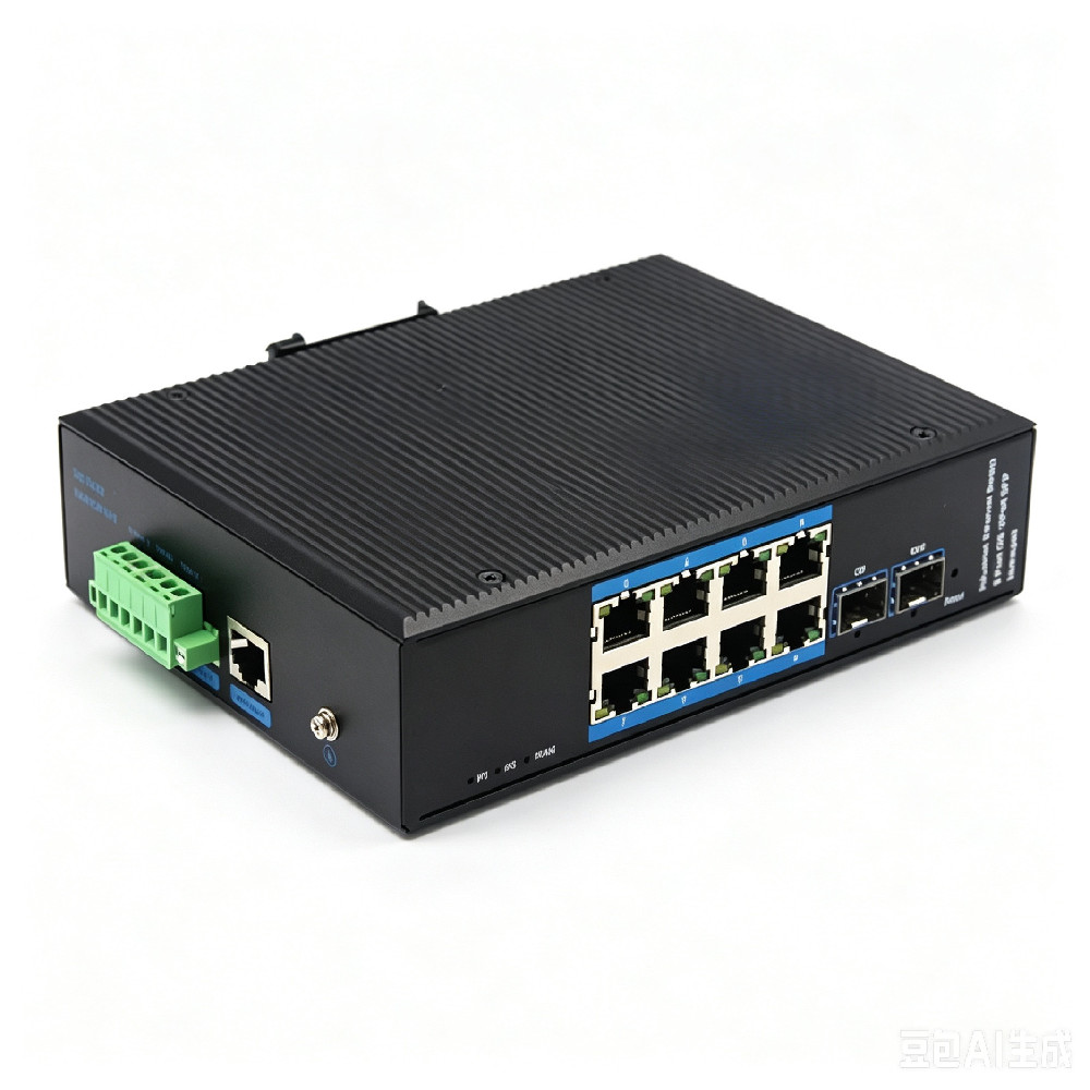 8-Port 10/100/1000Base-TX+2G SFP Managed Industrial PoE Switch