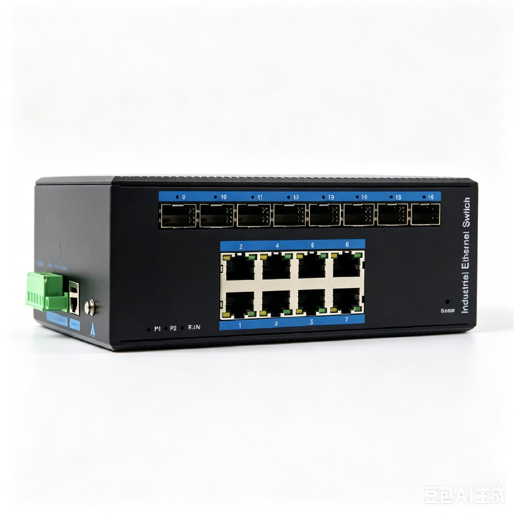8-port 10/100/1000Base-TX+4G SFP Managed Industrial PoE Switch
