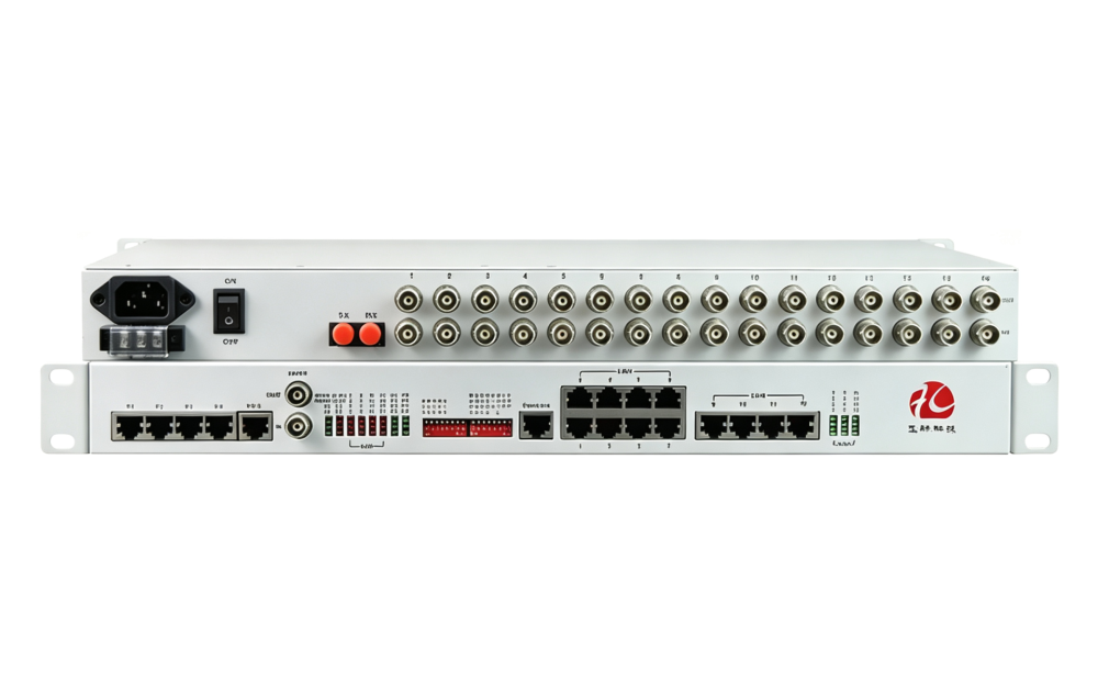 16E1+12FE+8路电话（19英寸）PDH光端机