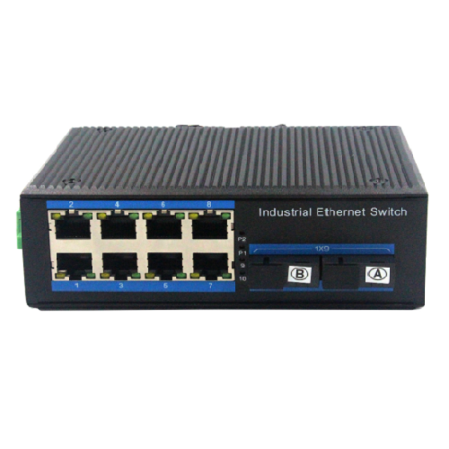 8-port 10/100/1000Mbps+2G SFP Industrial PoE Switch