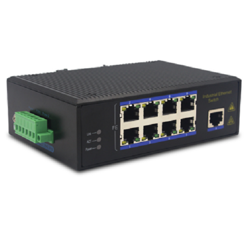 9-port 10/100Base-TX Industrial PoE Switch