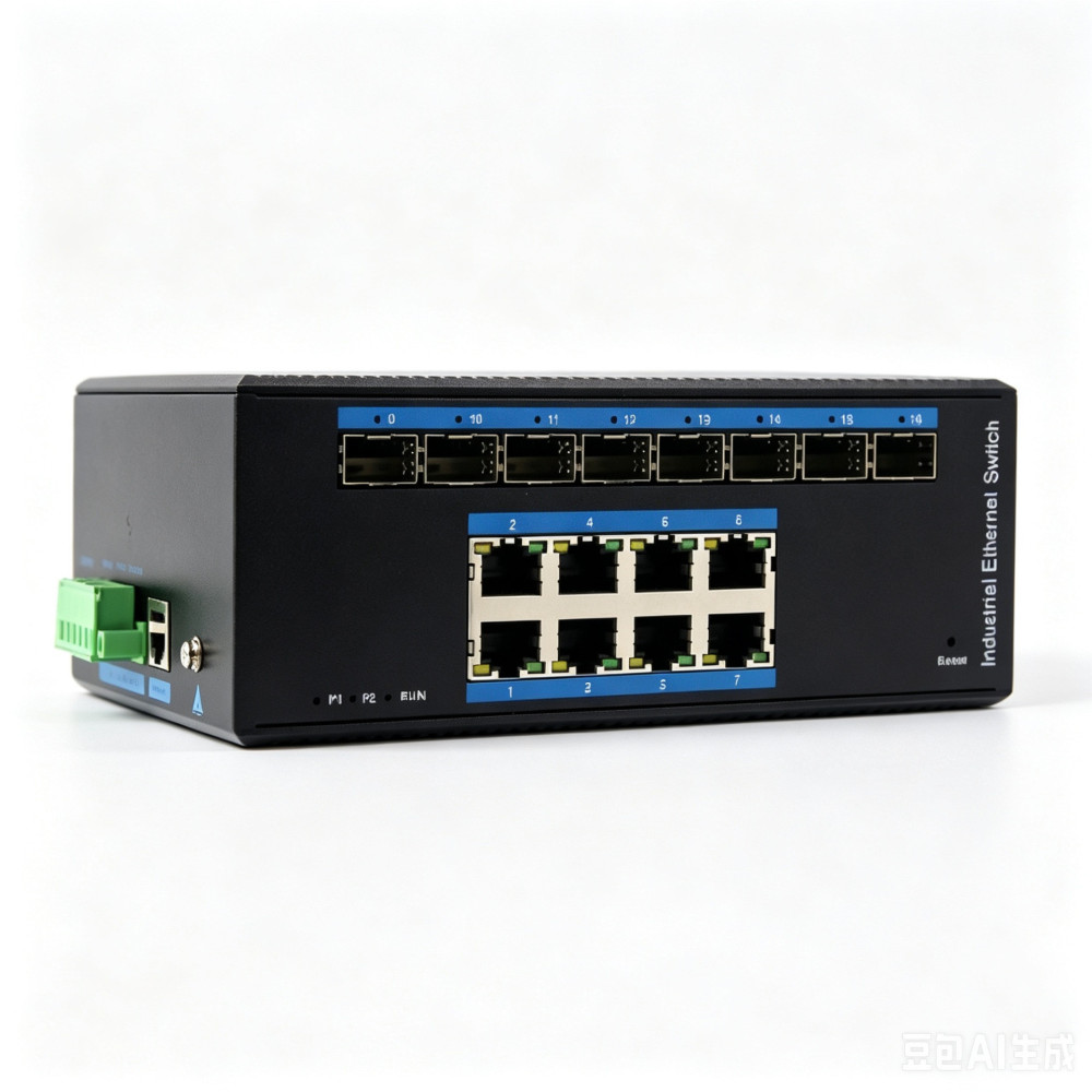 8-port 10/100/1000Base-TX+4G SFP Managed Industrial PoE Switch