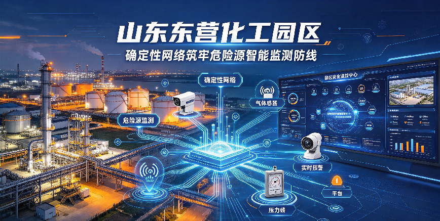 山东东营化工园区落地确定性网络,筑牢危险源智能监测防线 山东东营化工园区落地确定性网络,筑牢危险源智能监测防线